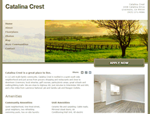Tablet Screenshot of catalinacrestapts.com